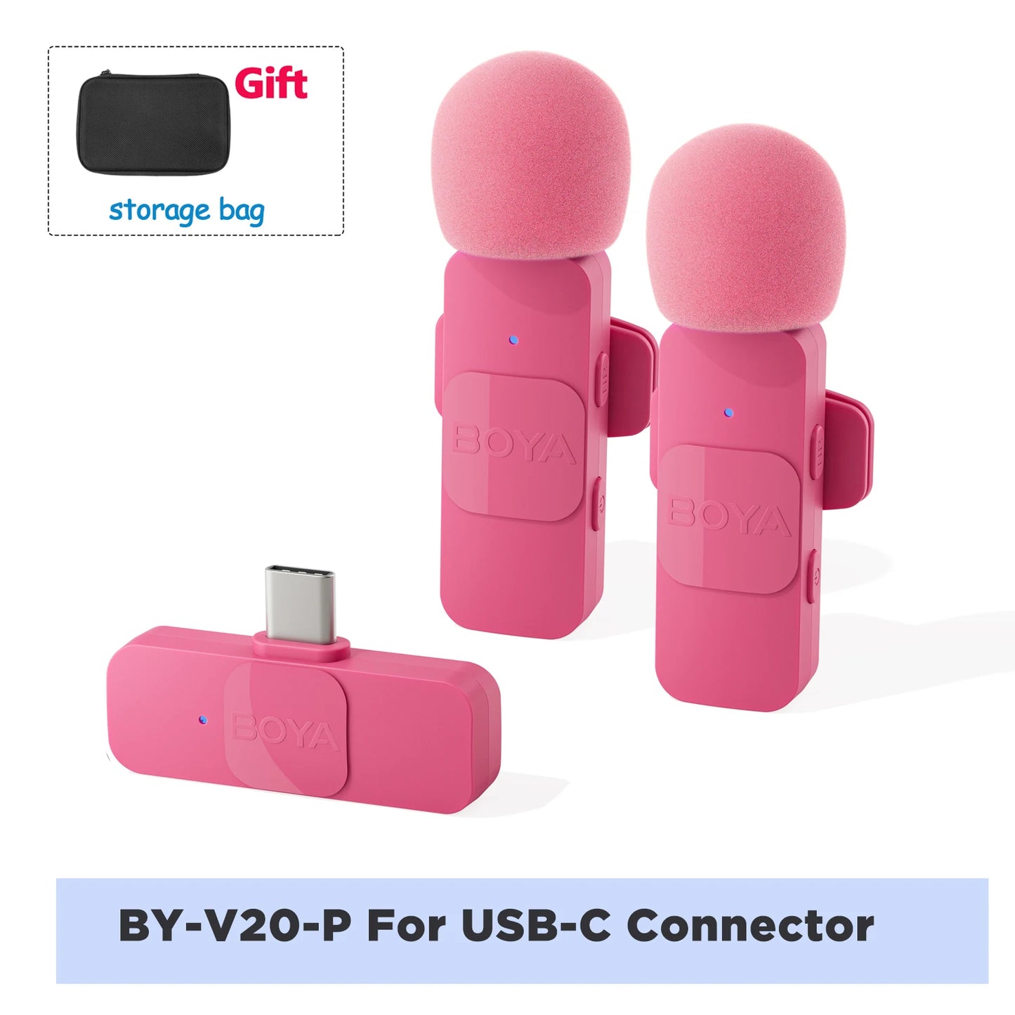 BOYA BY-V Pro:  Wireless Mini Lavalier Mic