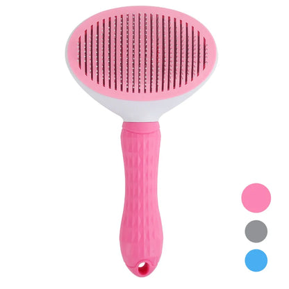CleanBrush: Self-Cleaning Slicker Brush for Pets