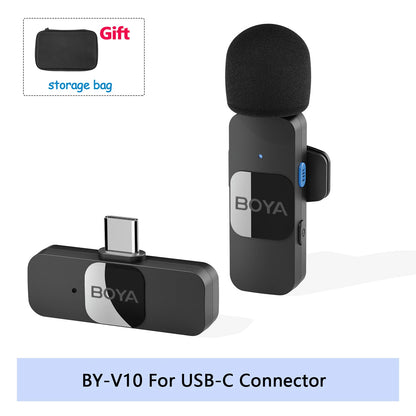BOYA BY-V Pro:  Wireless Mini Lavalier Mic