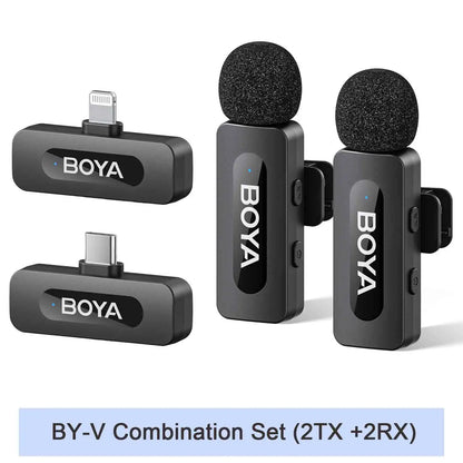 BOYA BY-V Pro:  Wireless Mini Lavalier Mic
