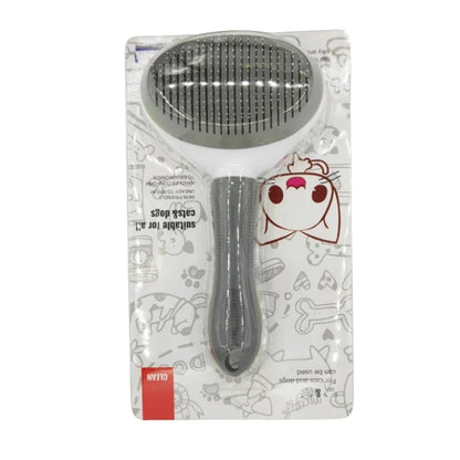 CleanBrush: Self-Cleaning Slicker Brush for Pets