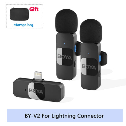 BOYA BY-V Pro:  Wireless Mini Lavalier Mic