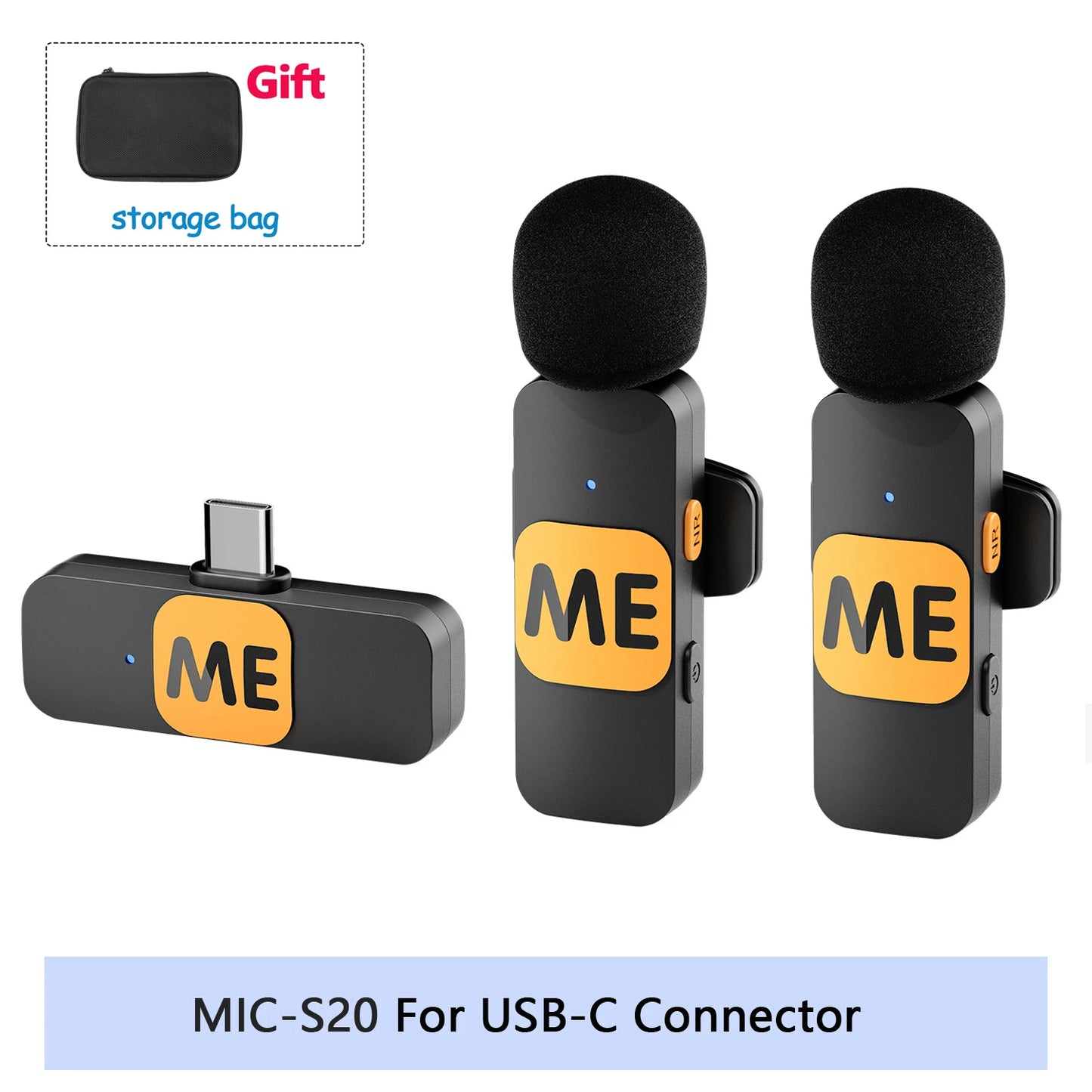 BOYA BY-V Pro:  Wireless Mini Lavalier Mic