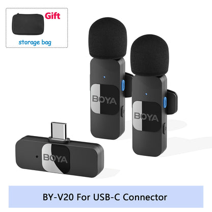 BOYA BY-V Pro:  Wireless Mini Lavalier Mic