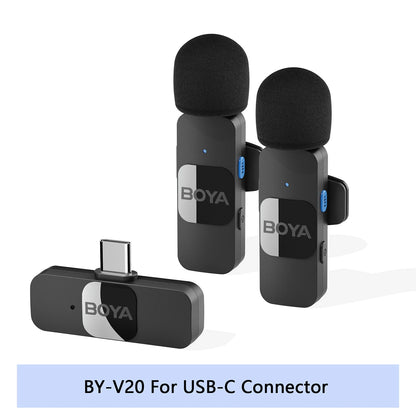 BOYA BY-V Pro:  Wireless Mini Lavalier Mic
