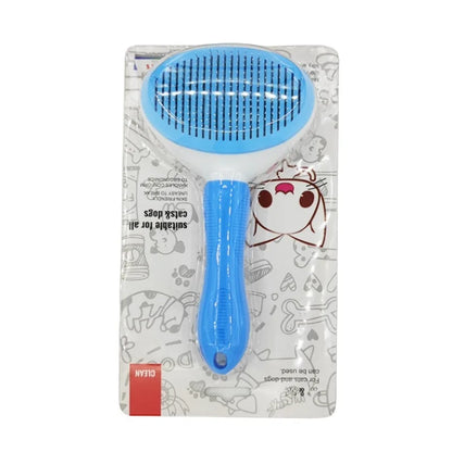 CleanBrush: Self-Cleaning Slicker Brush for Pets