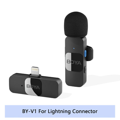 BOYA BY-V Pro:  Wireless Mini Lavalier Mic