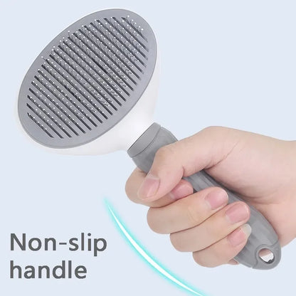 CleanBrush: Self-Cleaning Slicker Brush for Pets