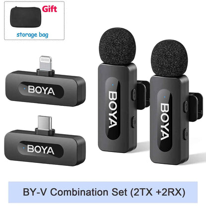 BOYA BY-V Pro:  Wireless Mini Lavalier Mic