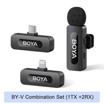 BOYA BY-V Pro:  Wireless Mini Lavalier Mic