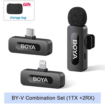 BOYA BY-V Pro:  Wireless Mini Lavalier Mic