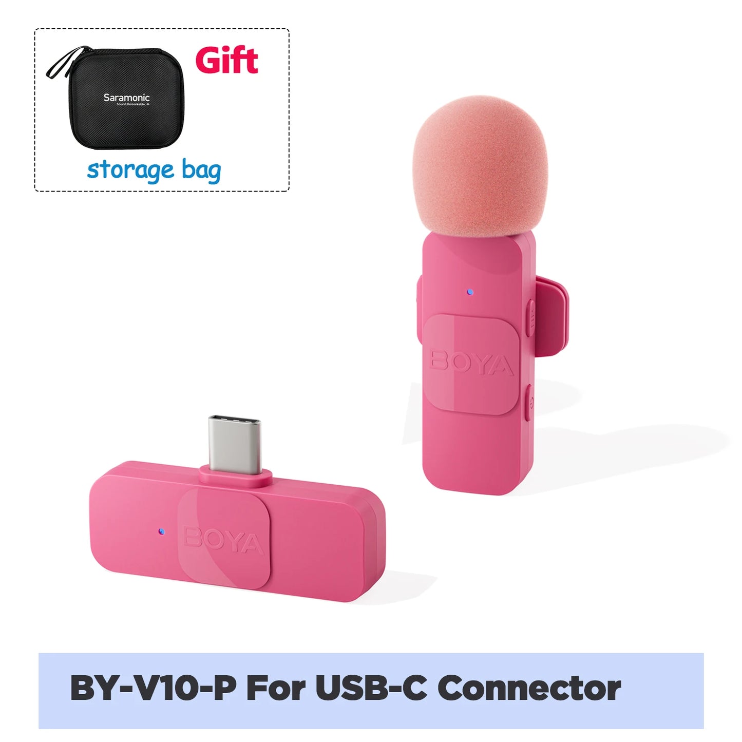 BOYA BY-V Pro:  Wireless Mini Lavalier Mic